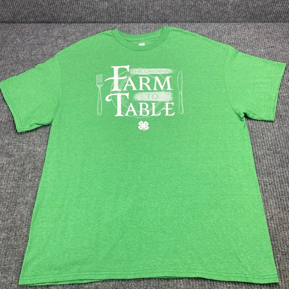 4H “The Original Farm to Table” Short Sleeve Shirt Size XL